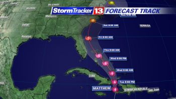 Storm Matthew Tracker