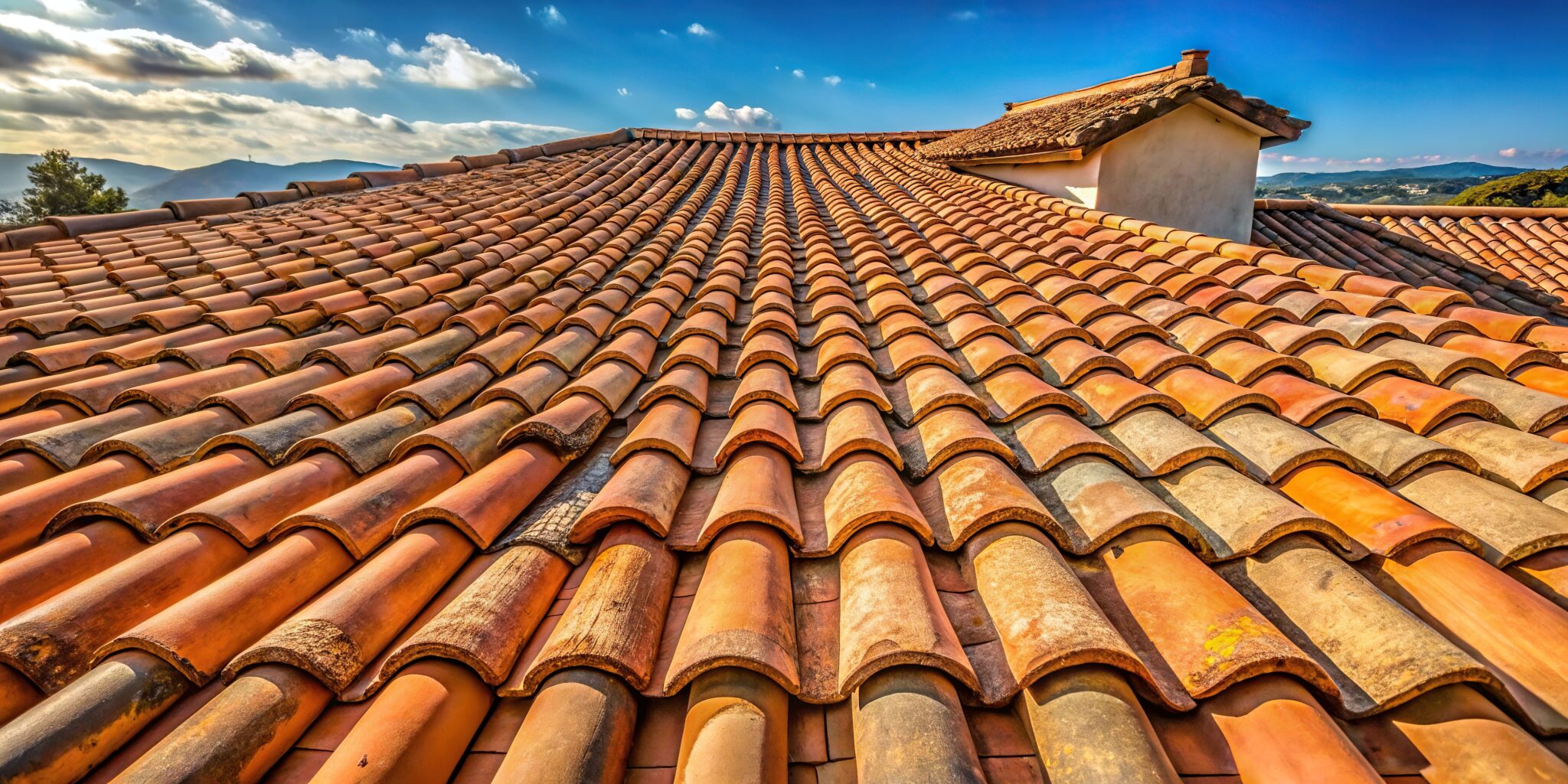 Spanish tile roofing