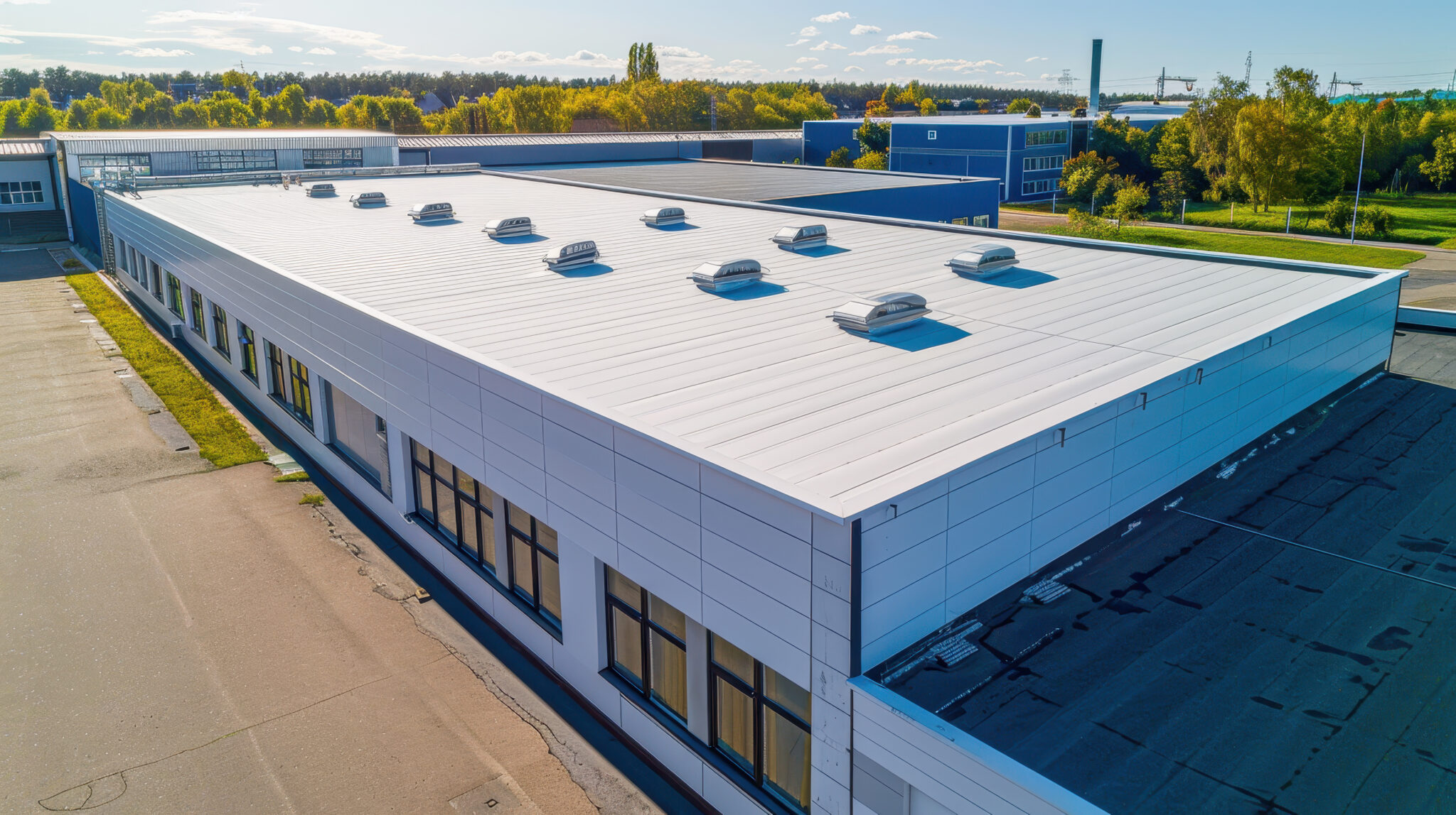 Flat roof on a commercial building in Jacksonville, FL